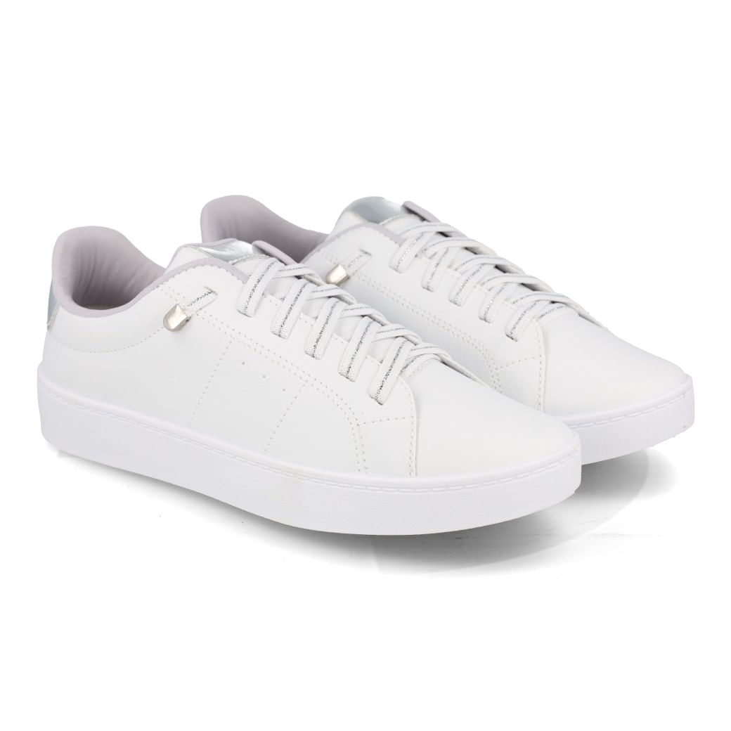 M Shuz Tenis Casual 10189MS Branco-Prata Sint_7__